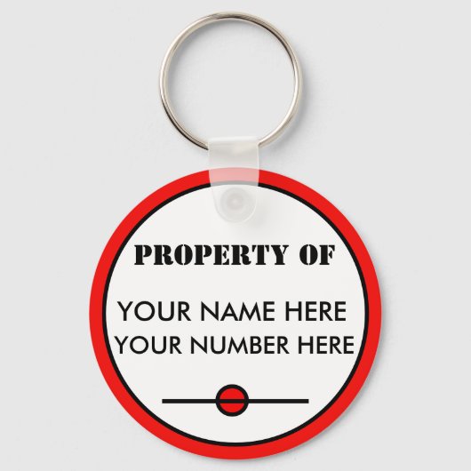 Schlüsselanhänger-ID-TAG mit Ihrem Namen, Ihrer Nu Schlüsselanhänger (Vorderseite)