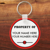 Schlüsselanhänger-ID-TAG mit Ihrem Namen, Ihrer Nu Schlüsselanhänger (Vorderseite)