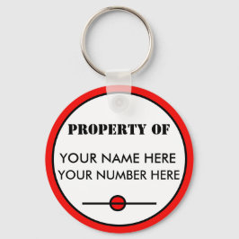 Schlüsselanhänger-ID-TAG mit Ihrem Namen, Ihrer Nu Schlüsselanhänger