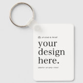 Schlüsselanhänger Ihre Entwurfshochladung (Vorderseite)