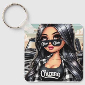 Schlüsselanhänger im Chicana-Stil