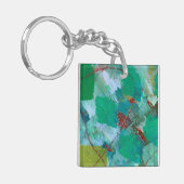 Schlüsselanhänger im Marmordesign (Vorderseite links)