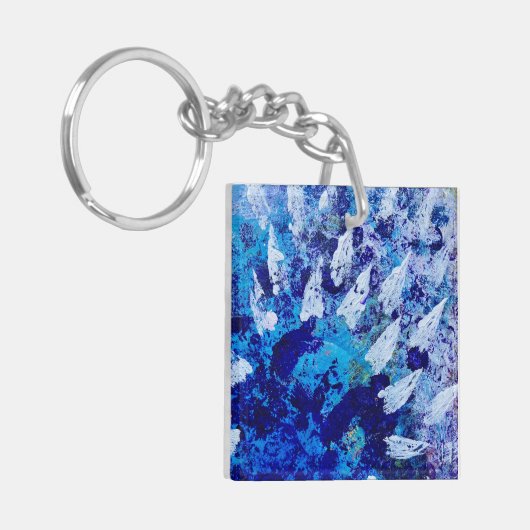 Schlüsselanhänger im Skyburst-Design (Vorderseite links)