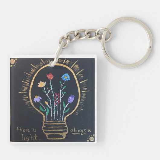 Schlüsselanhänger "Immer ein Licht" (Rückseite)