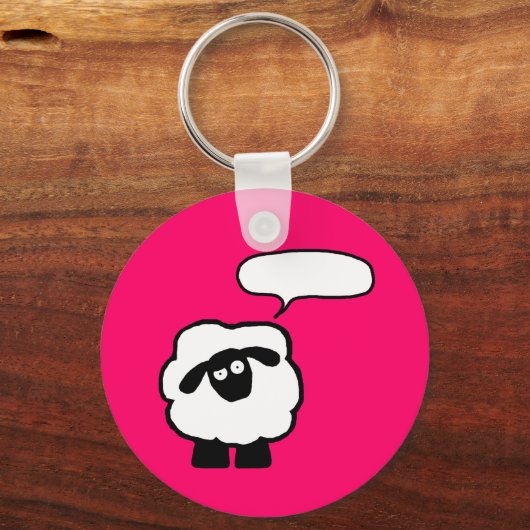 Schlüsselanhänger in Textblase (Vorderseite)