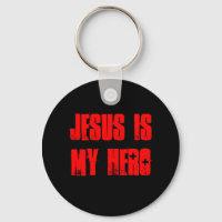 Schlüsselanhänger "Jesus ist mein Held"