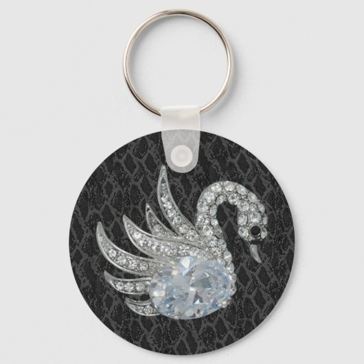 Schlüsselanhänger Jewel Swan Leather (017-047) (Vorderseite)