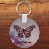Schlüsselanhänger Juli Birthstone - Ruby Moth Desi (Vorderseite)