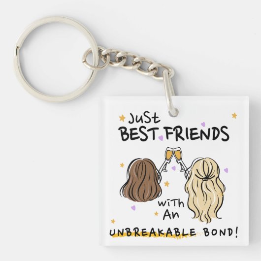 Schlüsselanhänger "Just Best Friends" (Vorderseite)