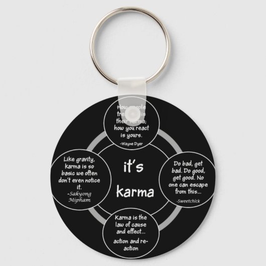 Schlüsselanhänger - Karma (Vorderseite)
