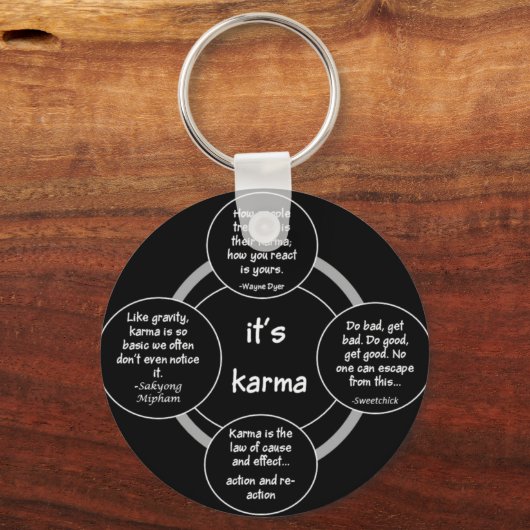 Schlüsselanhänger - Karma (Vorderseite)