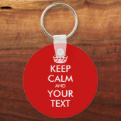 Schlüsselanhänger "Keep calm" | Anpassbare Vorlage (Vorderseite)