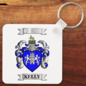 Schlüsselanhänger Kelly Nachname und Schild (Rückseite)
