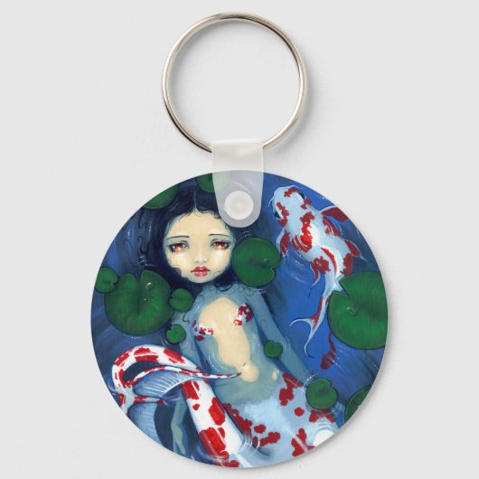 Schlüsselanhänger "Koi Pond Mermaid" (Vorderseite)