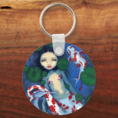 Schlüsselanhänger "Koi Pond Mermaid" (Vorderseite)