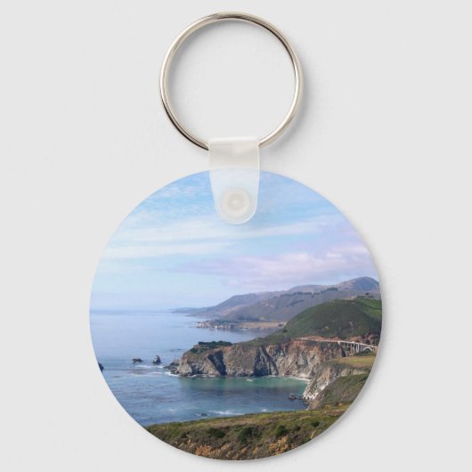 Schlüsselanhänger - Küste in der Nähe von Big Sur (Vorderseite)