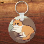Schlüsselanhänger & Lanyards (Niedliche Katze mit  (Vorderseite)