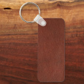 Schlüsselanhänger Leather Metal Rectangle (Vorderseite)
