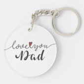 Schlüsselanhänger Liebe-Sie Vater-glücklicher des (Rückseite)