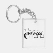 Schlüsselanhänger: Liebe zum Mond Schlüsselanhänger (Vorderseite links)