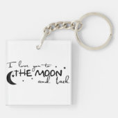 Schlüsselanhänger: Liebe zum Mond Schlüsselanhänger (Rückseite)