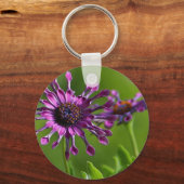 Schlüsselanhänger lila Blume (Vorderseite)