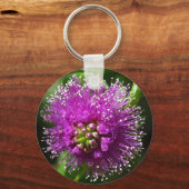Schlüsselanhänger lila Blume (Vorderseite)