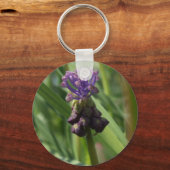 Schlüsselanhänger lila Blume (Vorderseite)