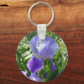 Schlüsselanhänger lila Blume (Vorderseite)