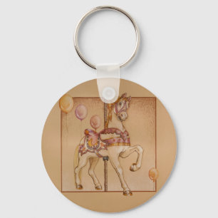 Schlüsselanhänger - Lila Pony Carousel