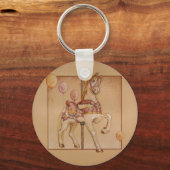 Schlüsselanhänger - Lila Pony Carousel (Vorderseite)