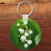 Schlüsselanhänger Lily-of-the-Valley in den weißen (Vorderseite)