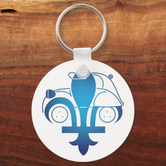 Schlüsselanhänger Logo Forum Citroen2cvquebec (Vorderseite)