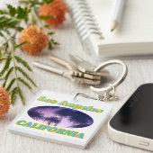 Schlüsselanhänger "Los Angeles California Palm Tre (Vorderseite rechts)