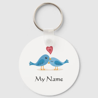 Schlüsselanhänger: Lovebirds - Mein Name Schlüsselanhänger