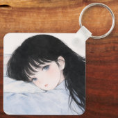 Schlüsselanhänger Mädchen Nickerchen (Rückseite)