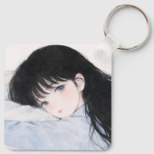 Schlüsselanhänger Mädchen Nickerchen (Rückseite)