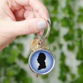 Schlüsselanhänger "Man Silhouette on Blue" (Hand)