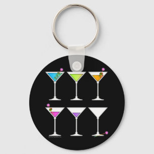 Schlüsselanhänger - Martinis geht, geht, GONE