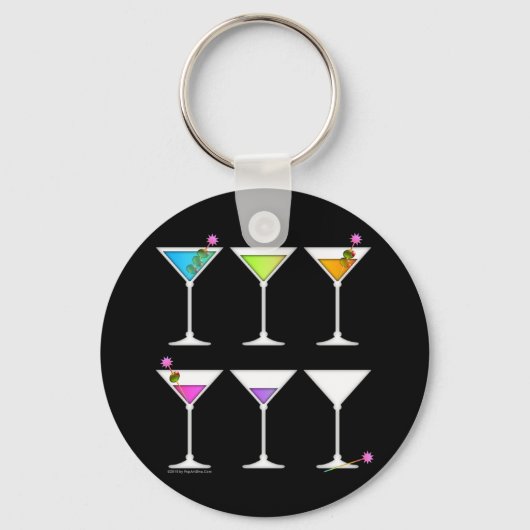 Schlüsselanhänger - Martinis geht, geht, GONE (Vorderseite)