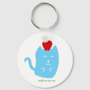 Schlüsselanhänger - Material auf meiner Katze -