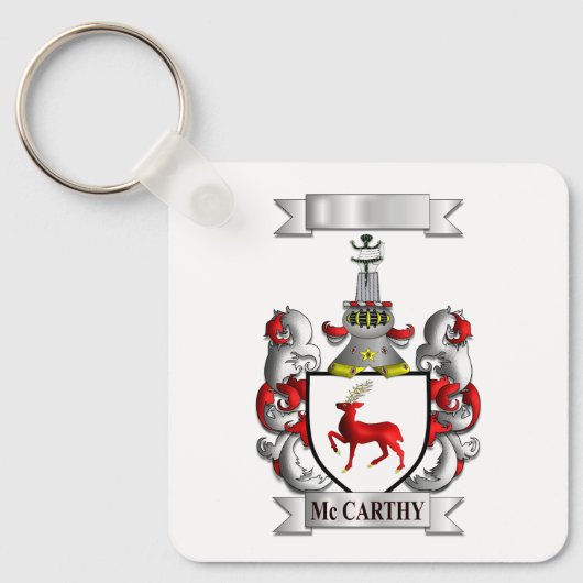 Schlüsselanhänger McCarthy Nachname und Schild (Vorderseite)