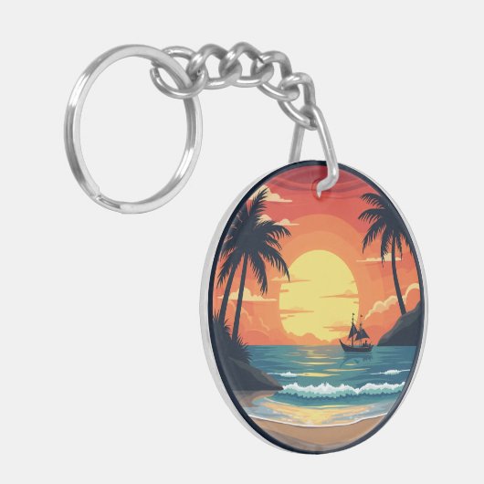 Schlüsselanhänger - Meer (Vorderseite links)