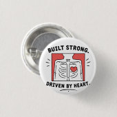 Schlüsselanhänger | Minimalistischer anatomischer Button (Vorne & Hinten)