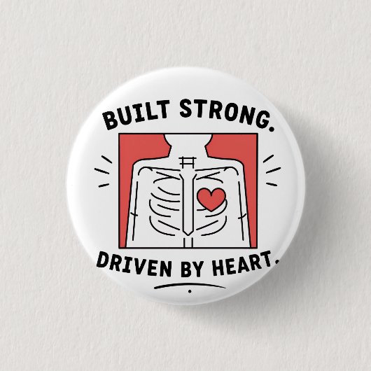 Schlüsselanhänger | Minimalistischer anatomischer Button (Vorderseite)