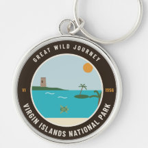 Schlüsselanhänger mit Abzeichen des Virgin Islands