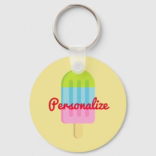 Schlüsselanhänger mit angepasstem Popsirueis (Vorderseite)