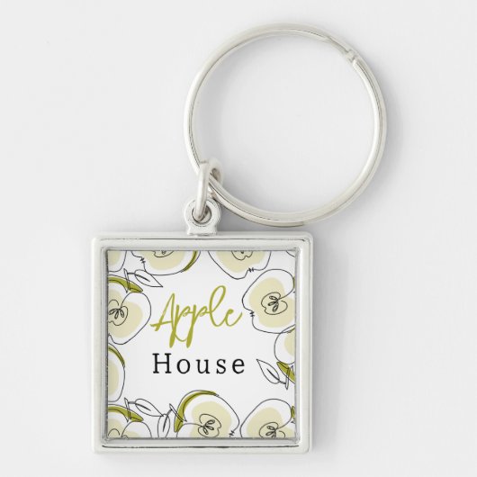 Schlüsselanhänger mit Äpfeln. (Vorne)