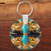 Schlüsselanhänger mit Bahamas-Farbdesign (Vorderseite)