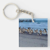 Schlüsselanhänger mit Bild der Vögel, schwarze (Vorderseite)